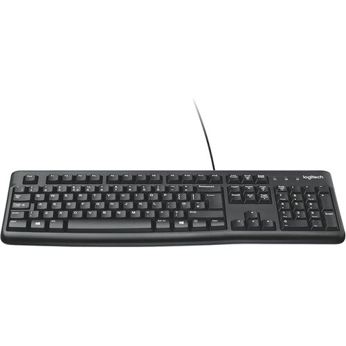 Logitech K120 (eng) keyboard black 920-002582 Slike