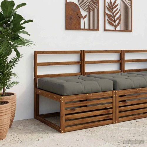  Jastučić za sjedalo od 1 dijela VIANEN 100% poliester Siva - Siva 80 x 80 x 12 cm 1 Cijene
