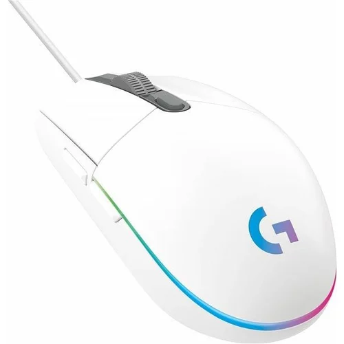 Logitech G102 LIGHTSYNC gaming optična bela miška