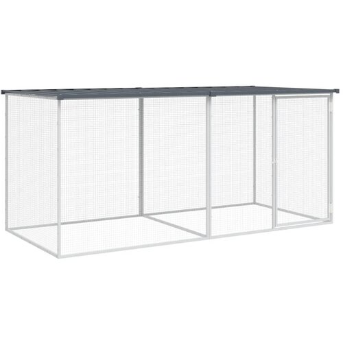 vidaXL Koko&scaron;njak s streho antracit 203x98x90 cm pocinkano jeklo, (20802074) Cene