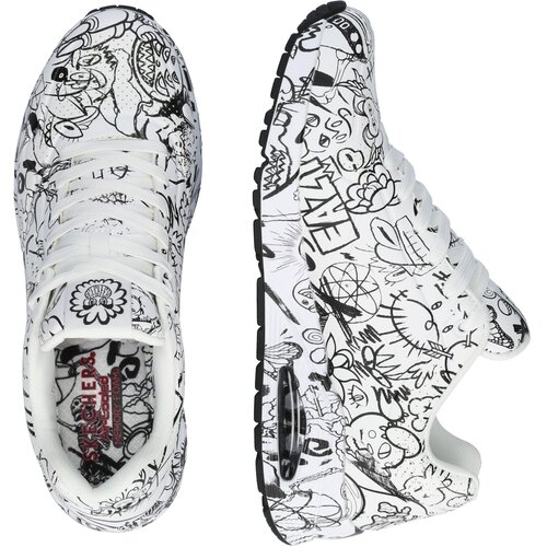 Skechers Niske tenisice &amp;#039;UNO&amp;#039; crna / bijela Slike
