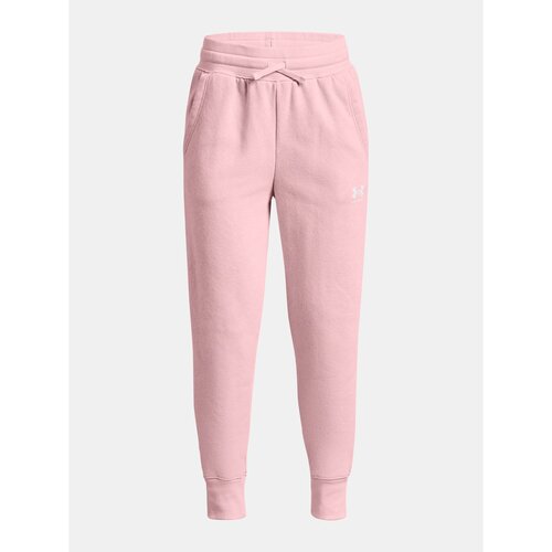 Under Armour Pants Rival Fleece LU Joggers -PNK - Girls Slike