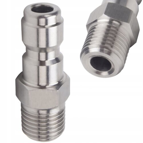 Rosfix Adapter Steelconnect G1/4-L12 &ndash; Hitro Vtično Mo&scaron;ko Spojka | Navoj 1/4" 12 Mm, Nerjaveče Jeklo, Za Lance In Penilne &Scaron;obe, (5000222962) Cene