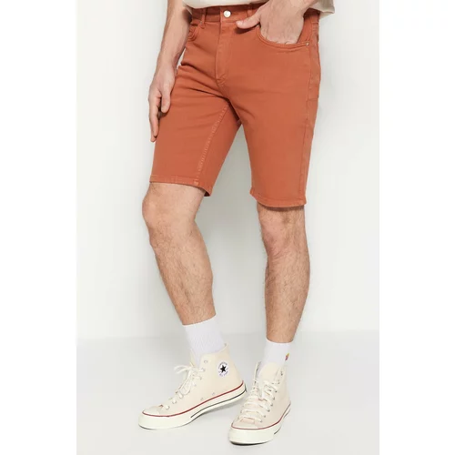 Trendyol Shorts - Orange - Normal Waist
