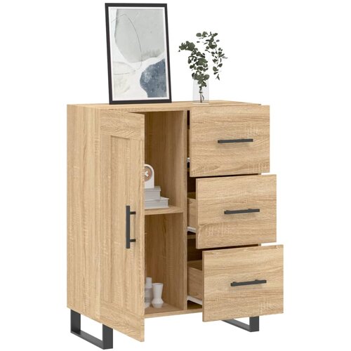  Komoda boja hrasta sonome 69,5x34x90 cm od konstruiranog drva Slike
