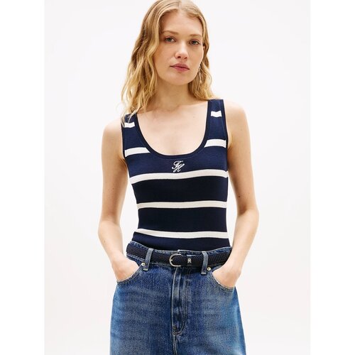 Tommy Hilfiger Majice brez rokavov WW0WW48480 Modra Slike