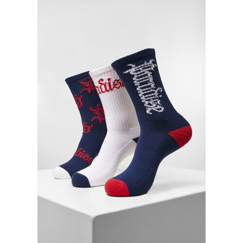 MT Accessoires Paradise Socks 3-Pack Dark/White/Red Slike