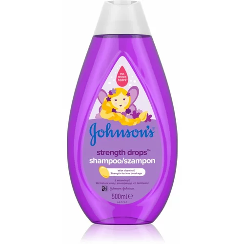 Johnsons Strength Drops Kids Shampoo šampon za krepitev las 500 ml za otroke