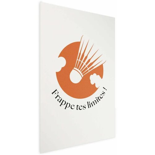  Plakat - Shuttlecock Against the Orange Sun 60x90 Bez okvira Cijene