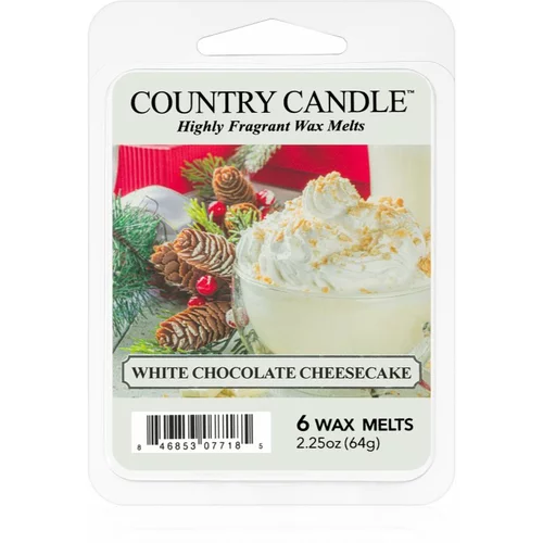Country Candle White Chocolate Cheesecake vosek za aroma lučko 64 g