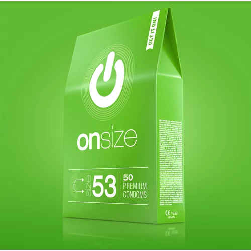 On Onsize 53 Premium Condoms 50 pack