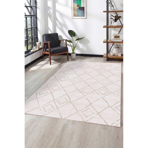 Conceptum Hypnose tepih Akasya Ak002, 80x200 cm, krem-bijeli Cijene