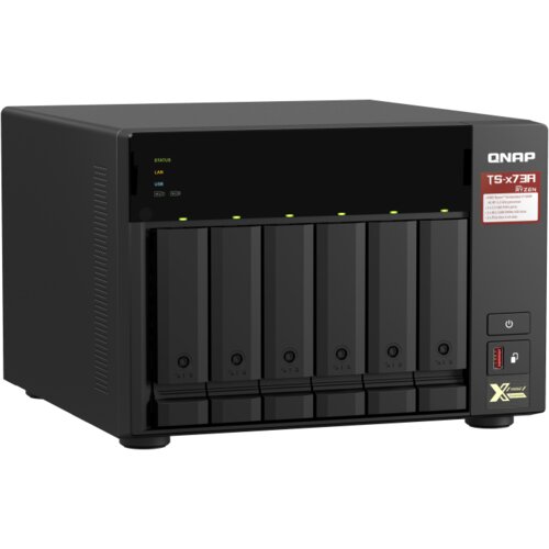 Qnap TS-673A NAS Tower Ethernet LAN povezava Črno V1500B Cene