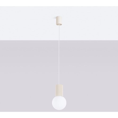 Sollux SL.1719 - visilica na sajli halo 1xG9/8W/230V prečnika 12 cm krem Slike