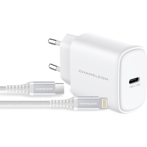 Chameleon Hišni polnilec, 25W GaN (PD 3.0, PPS in QC 3.0), USB-C izhod, s kablom Cene