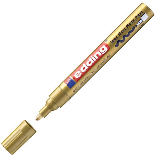 Marker PERMANENTNI SJAJNI LAKIRAJUĆI 2-4MM EDDING 750 ZLATNI Cene