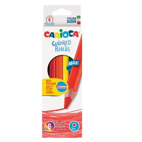 Carioca 6-delni komplet barvnih svinčnikov Jumbo - Cene