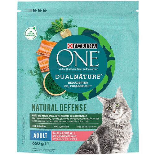 Purina ONE Dual Nature losos sa spirulinom - 2 x 650 g Slike