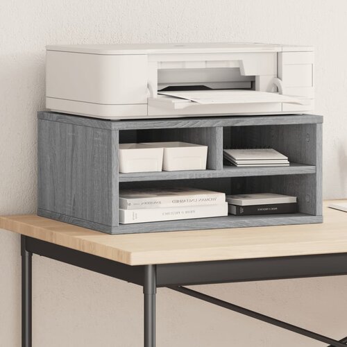 vidaXL Stalak za pisač siva boja hrasta 49x40x22,5cm konstruirano drvo Cijene