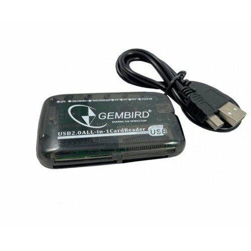 Gembird FD2-ALLIN1-BLK ** USB2.0 čitač svih tipova memorijskih kartica(319) Slike