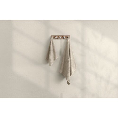  1036A-067-2 Beige Bath Towel Set (2 Pieces) Cene