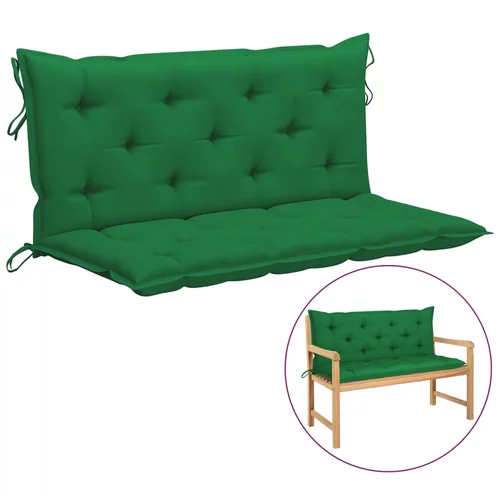 vidaXL Jastuk za ljuljačku zeleni 120 cm od tkanine