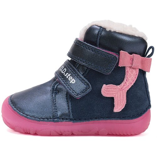 DD Step čevelj gležnjar W073-52684 podložen BAREFOOT D royal blue 24 Slike