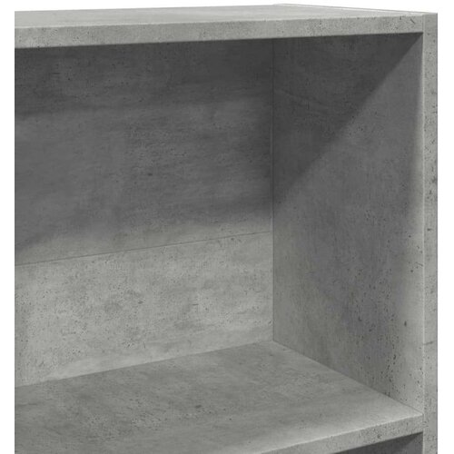 VidaXL Regal za knjige boja betona 60x24x143 cm konstruirano drvo Slike