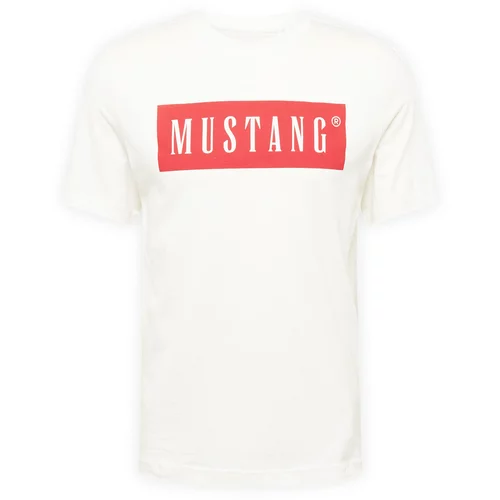 Mustang Majica 'AUSTIN' kremna / rdeča