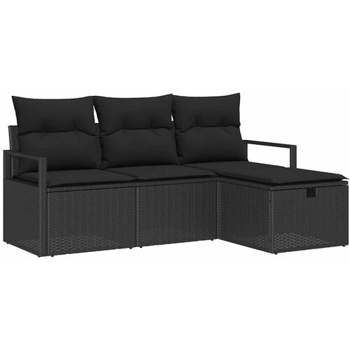  Sjedeća garnitura za vrt 4 kom. poliratan 175 x 117 x 85 cm Slike