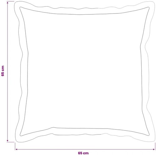  Presvlaka za jastuk 2 kom. HOUTEN Krem 65 x 65 cm - Krem 65 x 65 cm 2 Cene
