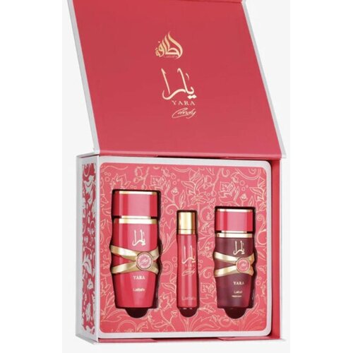 Lattafa Yara Candy EDP 100 ml + EDP Mini 12 ml + Hair Mist 50 ml Cijene