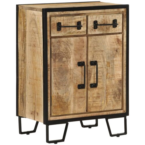 VidaXL Komoda z 2 predaloma 53x31x72 cm trden mangov les in železo, (20956785) Slike