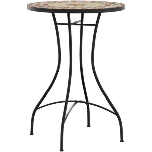  Bistro stolić s mozaikom boja cigle i bijela &amp;Oslash;50x70cm keramički Slike