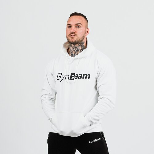 GymBeam duks PRO Hoodie White Cene