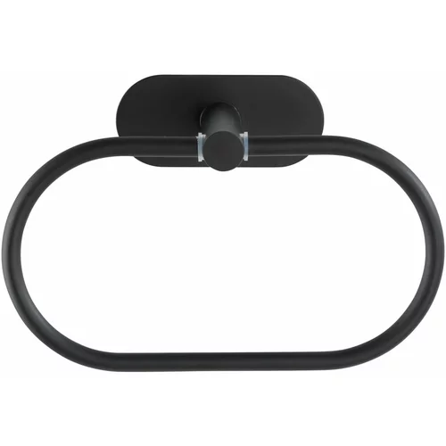 Wenko mat crni zidni držač za ručnike od nehrđajućeg čelika Orea Ring Turbo-Loc®