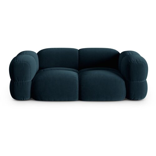 Cosmopolitan Design Temno modra žametna sedežna garnitura 210 cm Loretto – Cene
