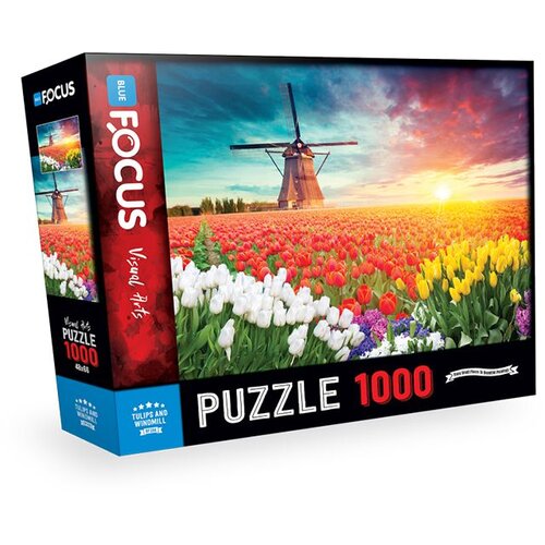  Puzzle 1000 pcs tulips and windmill bf296 ( 108/22961 ) Cene