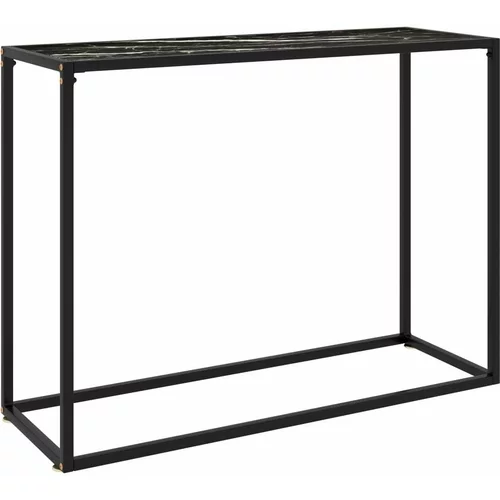  Konzolna mizica črna 100x35x75 cm kaljeno steklo, (20625542)