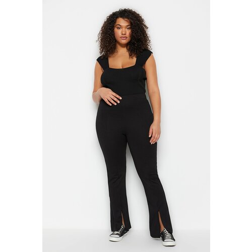 Trendyol Curve Plus Size Pants - Black - Skinny Cene