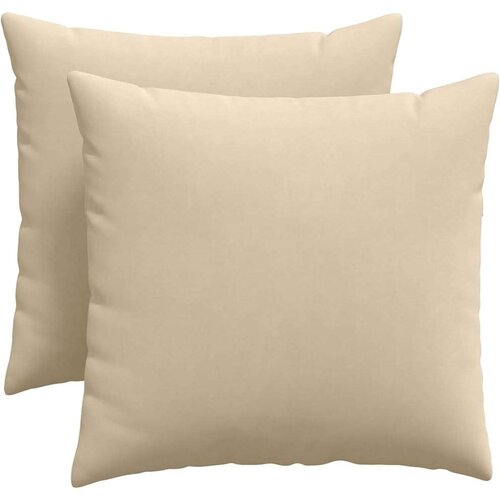 VidaXL jastučići za sofu 2 pcs krema 50 x 50 cm tkanina Slike