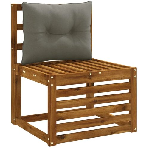  Jastučić za leđa PUTTEN 100% poliester Siva 50 x 40 x 10 cm - Siva 50 x 40 x 10 cm Melange Slike
