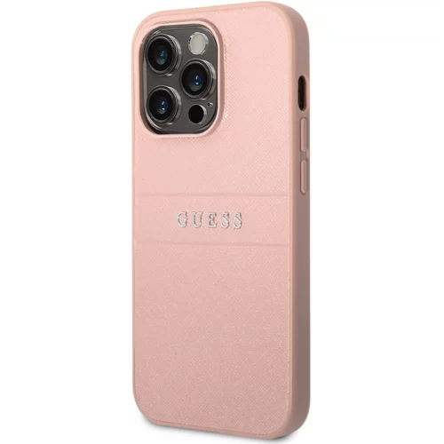 Guess GUHCP14XPSASBPI usnjen ovitek za iPhone 14 Pro Max - roza