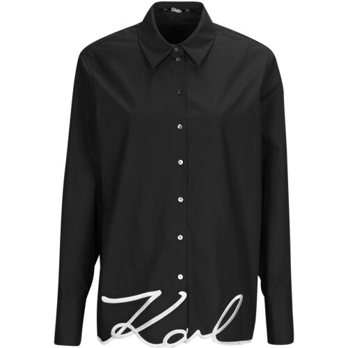 Karl Lagerfeld KARL HEM SIGNATURE SHIRT Crna Slike
