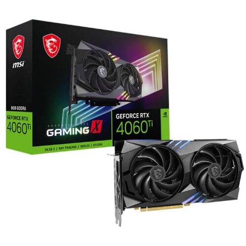 MSI nVidia GeForce RTX 4060 Ti 8GB 128bit RTX 4060 Ti GAMING X 8G grafička karta Slike