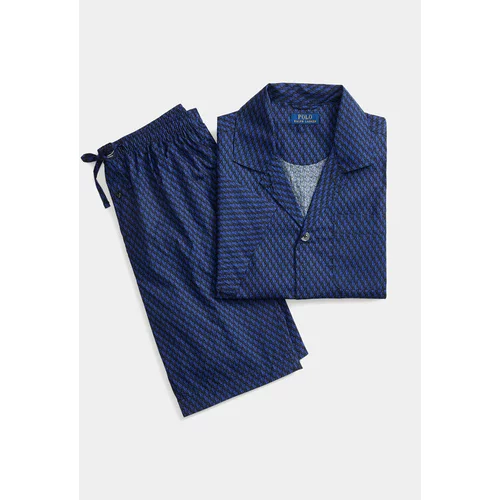 Polo Ralph Lauren Pižama 714899503011 Mornarsko modra Regular Fit