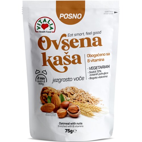 Vitalia ovsena ka&amp;scaron;a jezgrasto voće 75gr Slike