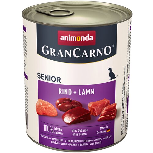 Animonda Varčno pakiranje GranCarno Original Senior 24 x 800 g - Govedina & jagnjetina Cene