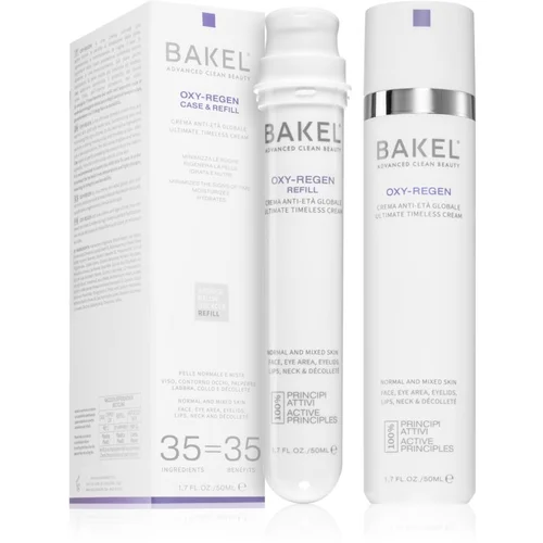 Bakel Oxy-Regen Case & Refill intenzivna vlažilna krema proti staranju kože + nadomestno polnilo 50 ml
