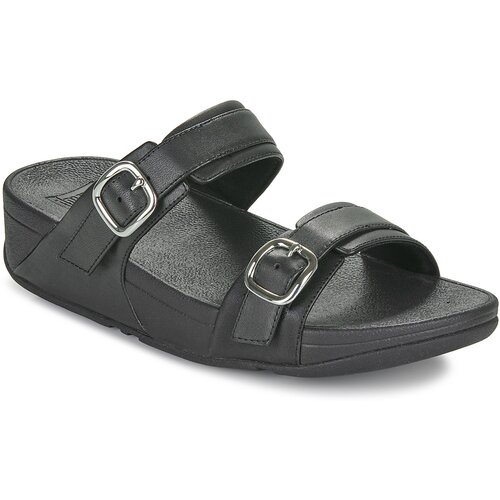 Fitflop Natikači Lulu Adjustable Leather Slides Črna Cene